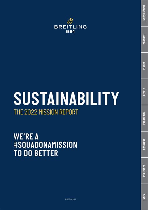 breitling sustainability report 2022|breitling news.